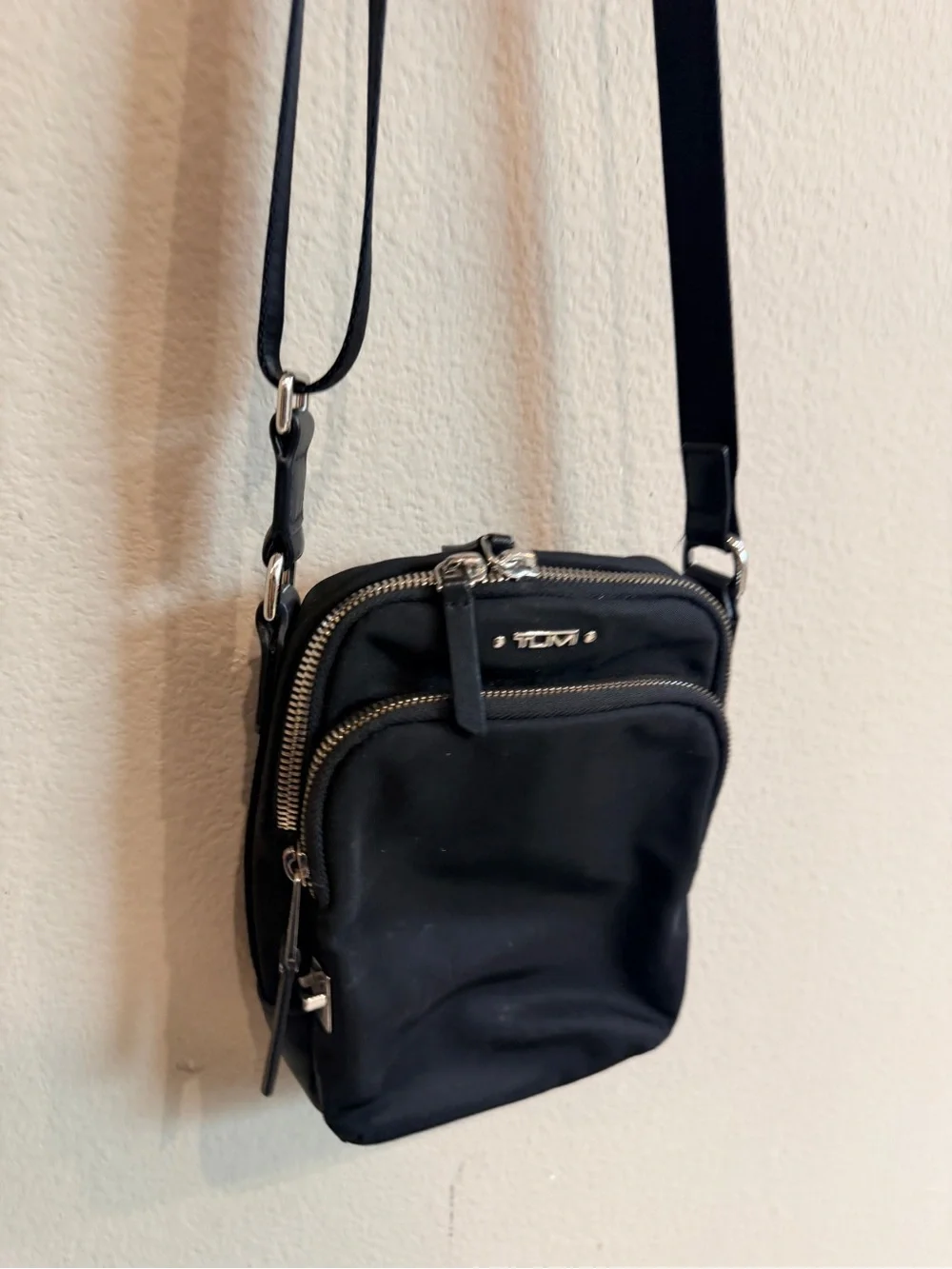 TUMI Voyageur Ruma Crossbody Bag Black Nylon Travel Organizer
